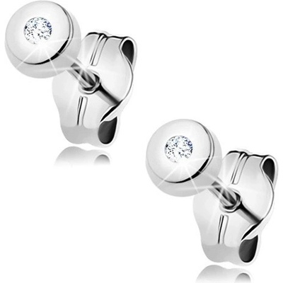 Šperky Eshop z bílého zlata kruh s čirým diamantem BT500.15