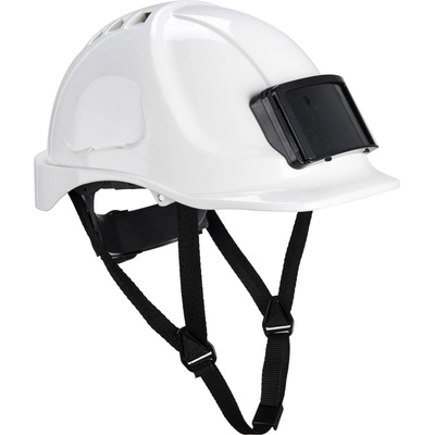 Portwest endurance pb55 / Вентилирана каска с държач за лична карта - бяла (pb55whr)
