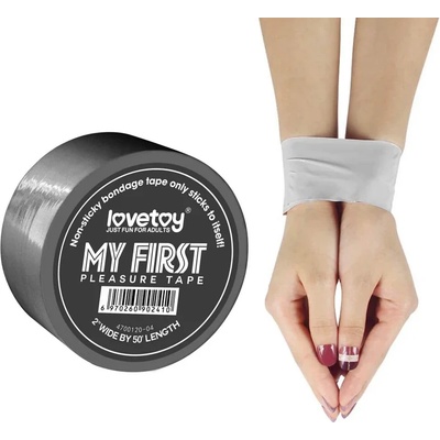 Сива лента за робство, незалепваща 15 метра - Non-Sticky Bondage Tape (LVTOY00405)