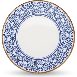 BonBistro Бяла/синя порцеланова чиния за сервиране ø 32 cm Azul - BonBistro (740424)