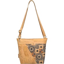 Cork and Leather Butique Prague Korková crossbody kabelka MSB919 FashionM.cz Dark Brown