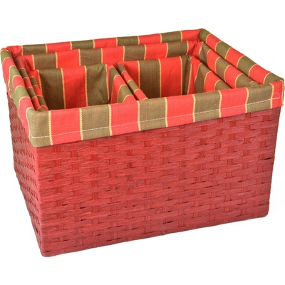 Vingo Úložný box červený 35x26 cm v. 23,5 cm