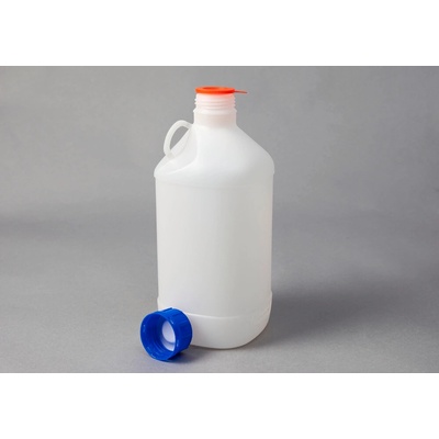 Lahve s úzkým hrdlem z HDPE, objem 2500 ml, UN schválení, 12 kusů