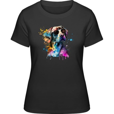 Premium Tričko Design č.2 Pes Superstar Černá