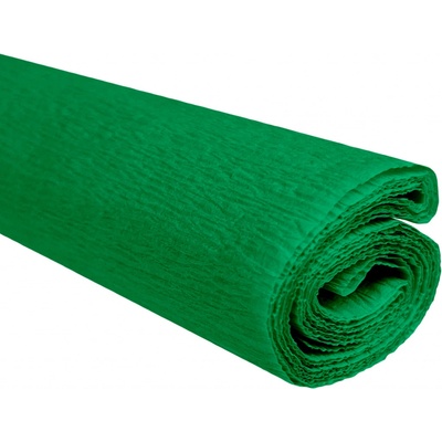 Krepový papír zelený 0,5x2m C31 28 g/m2