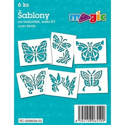 Magic papír šablony na malování STOPY