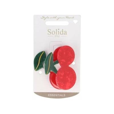 Solida Haarklammer Kirsche Sponky do vlasů Unisex 37 g