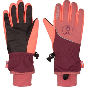 Trollkids Детски ръкавици Trollkids Kid's Trolltunga Glove - Frozen Berry / Deep Ruby / Pink Salmon - размер 5 (202-3092-1813)
