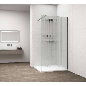 POLYSAN Esca - Душ стена Walk-In 90x210 см, Antidrop, Флуто стъкло/gun metal ES1390-11 (ES1390-11)