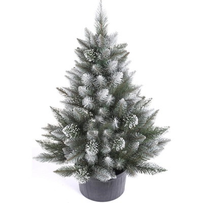 zanapo.cz Umelý vianočný stromček Smrek diamant 2D v kvetináči 80 cm
