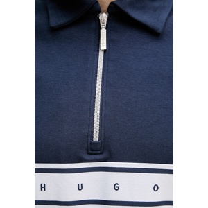 HUGO мъжки с памук nautix zip polo (50566157)