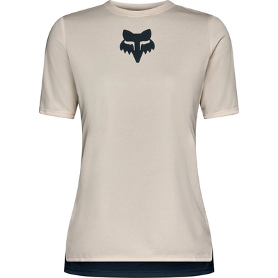 FOX Racing Дамска фланелка с къс ръкав за колоездене FOX Racing Women's Ranger S/S Jersey Fox Head Cycling jersey - Chalk (156-2579-0612)