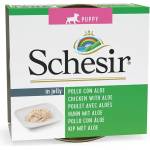 Schesir Puppy Chicken With Aloe in jelly за бебета пиле с алое 150gr