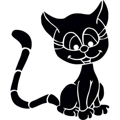 Artemiss Mačka plastová šablóna 7 E 29 cm x 29 cm