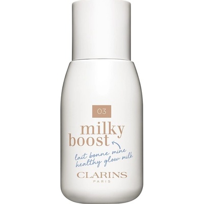 Clarins Milky Boost tónovací mléko pro sjednocení barevného tónu pleti 03 Milky Cashew 50 ml