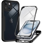 Techsuit Калъф за iPhone 14 + калъф - ColorVerse 360 Series - черен