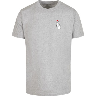 Mister Tee Тениска Love Sign Tee 2.0 heather grey XXLUB-MT2826-00431 - Тъмносив, размер S