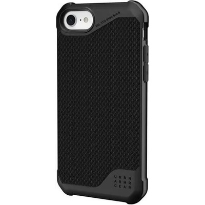 Urban Armor Gear Кевларен Калъф за iPhone SE 2022/2020 8/7, UAG Metropolis LT Case, Черен (840283900396)