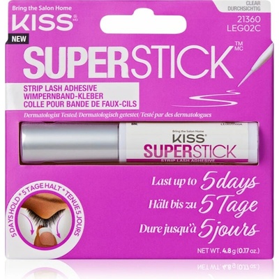 KISS Superstick Extended Wear lepidlo na umelé mihalnice Clear 4.8 g