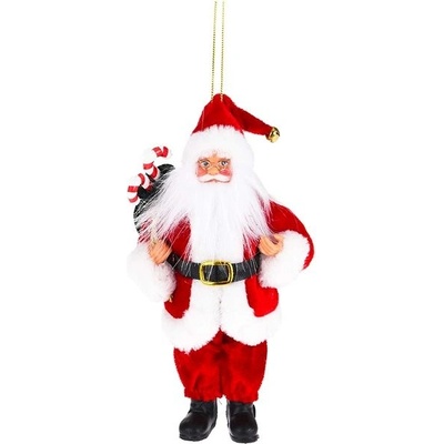 LAALU Vánoční ozdoby santa zavěšení s cukrovými hůlkami 20 cm