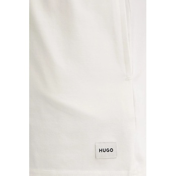 HUGO къс панталон дамски с памук signature_short (50556815)