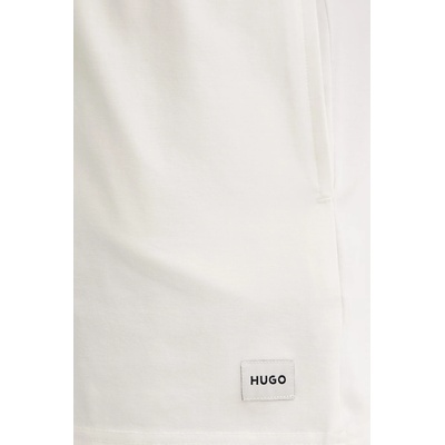 HUGO къс панталон дамски с памук signature_short (50556815)