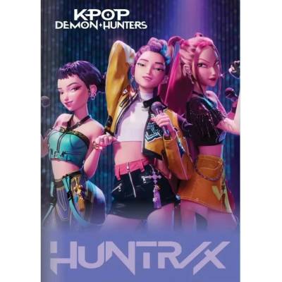 KPop Linkovaný sešit Demon Hunters A4 fialový