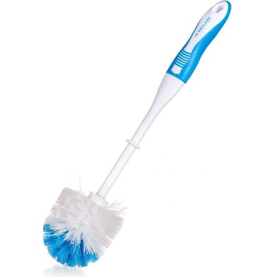 Brilanz Kartáč na WC Exclusive 38 cm s měkčenou TPR rukojetí bílo-světlemodrý