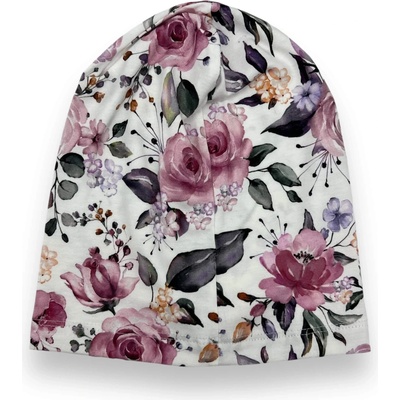 Fashion Dievčenské jarné čiapka FLORE Biela