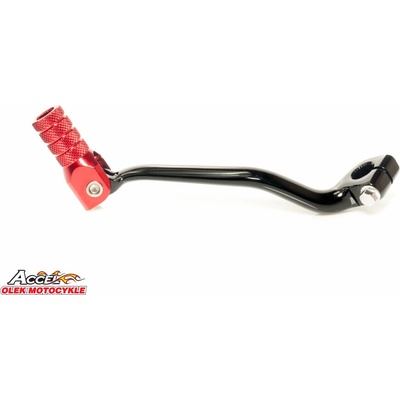 ACCEL páka řazení HONDA CR 250 87-07, CR 500 90-04 hliníková barva černá, koncovka červená