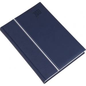Realsystem Дневник за срокове REALSYSTEM Kensington A/5, ежедневен, с бели листа, син, 2027 (5321-74)