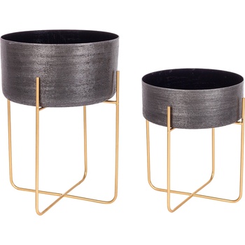 Bizzotto ДЕКОРАТИВНА КАШПА+СТОЙКА 2БР/К-Т varanasi (0182955)