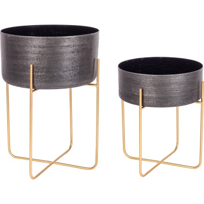 Bizzotto ДЕКОРАТИВНА КАШПА+СТОЙКА 2БР/К-Т varanasi (0182955)