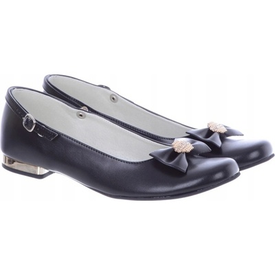 Elegantní dívčí k prvnímu svatému přijímání boty černé – Zboží Dáma