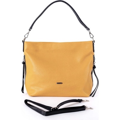 David Jones Paris Středně velká kabelka na rameno i crossbody 6727-2A žlutá
