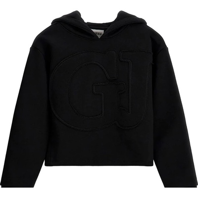 GUESS Спортен суичър без цип за момиче в черно с лого Guess