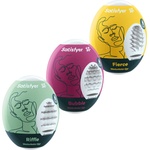 Satisfyer Masturbator Egg Set Riffle, Bubble, Fierce 3 pack