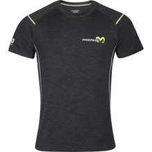 Progress pánske funkčné merino tričko MERINO SS čierna žltá biela