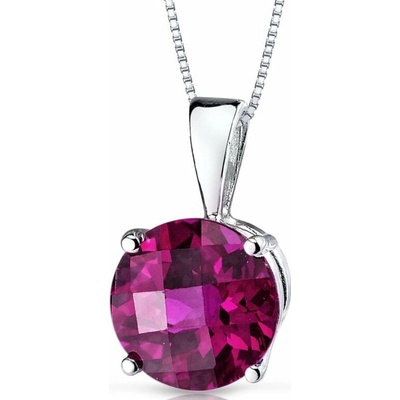 Eppi Zlatý přívěsek s okrouhlým rubínem Icy P34448