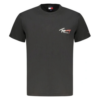Tommy Hilfiger stylové pánské tričko s krátkým rukávem Black