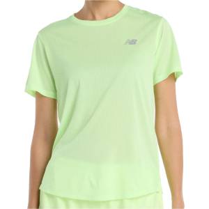 New Balance Дамска тениска New Balance Women's Athletics S/S Running shirt - Afterglow Heather - размер XS (916-1222-0711)