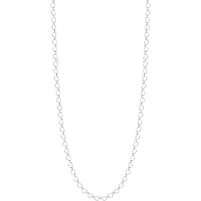 LUCA BARRA Steel Necklace With Hearts