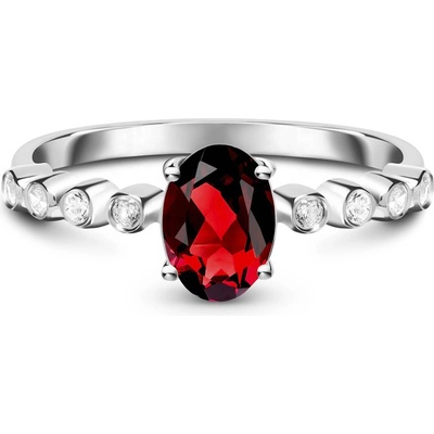 Silenti Jewelry Сребърен пръстен "Мечтание" - Зелен Ахат , 8 - 57мм (18.1мм диам. )