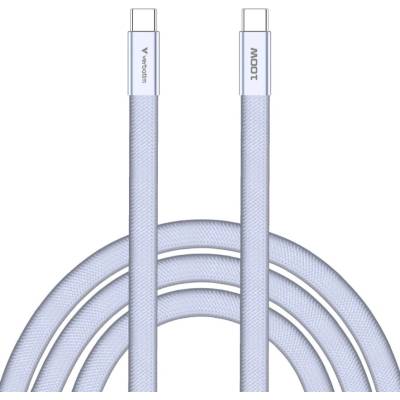 Verbatim Kabel Sync & Charge SoftTouch USB-C, 100W, 120cm, fialová (30278)