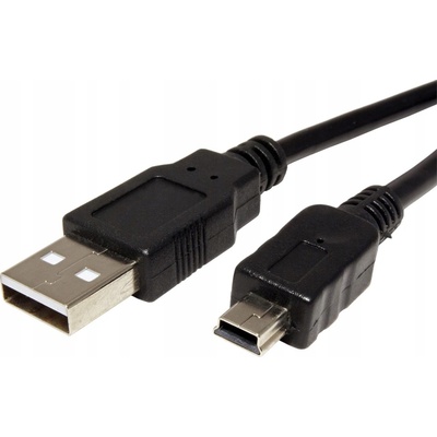Goobay 50769 USB 2.0, USB A vidlice, USB B mini vidlice, 5m, černý