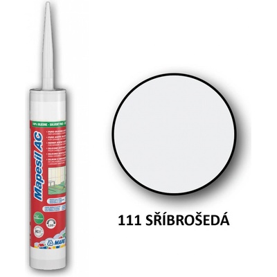 Mapei Mapesil AC 111 silikonový tmel 310g stříbrnošedý