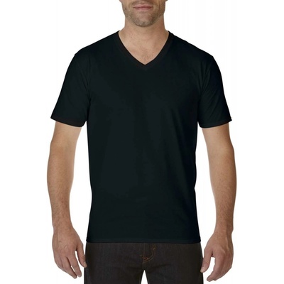 Gildan bavlněné tričko do V PREMIUM černá