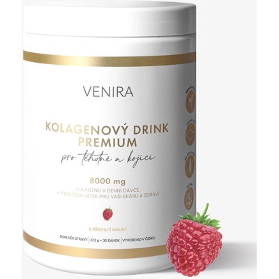 Venira premium kolagenový drink pro těhotné a kojící maminky Raspberry 322 g