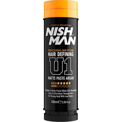 NishMan pasta na vlasy v tube U1 Matte Paste Argan 100ml