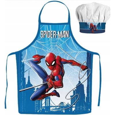 Javoli Chlapčenská zástera s čiapkou Spiderman Skyline